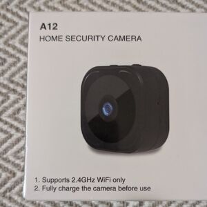 A12 Black Security Webcam